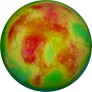 Arctic ozone map for 2024-04-27